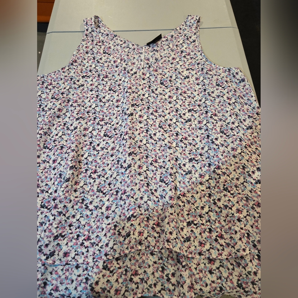 Lane Bryant Multicolor Floral Blouse (5c32)